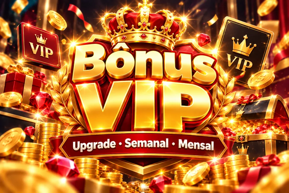 Bônus VIP: Upgrade, Semanal e Mensal no APP luck66